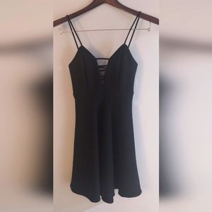 Black mini dress